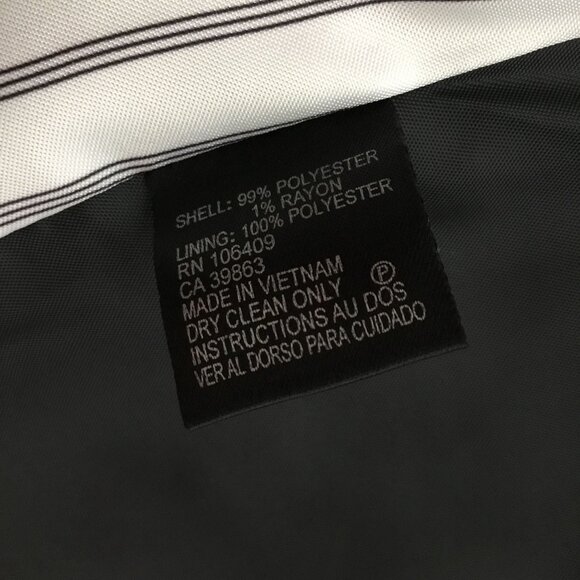 TAHARI Arthur S Levine Black Pinstripe Blazer Jacket Women Size 10 Career - Picture 6 of 9